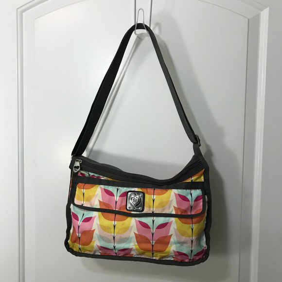 Brighton Handbags - Brighton Colorful Day Tripper Ripstop Expandable Travel Bag Crossbody Bag Purse